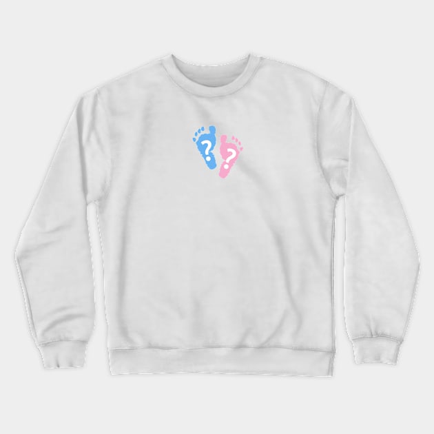 Baby foot print. Baby gender reveal Crewneck Sweatshirt by GULSENGUNEL